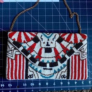 Francesca’s Aztec-Inspired Beaded Purse/Clutch
